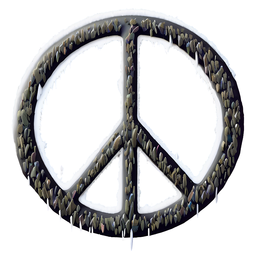 Peace Sign In Snow Png 05252024