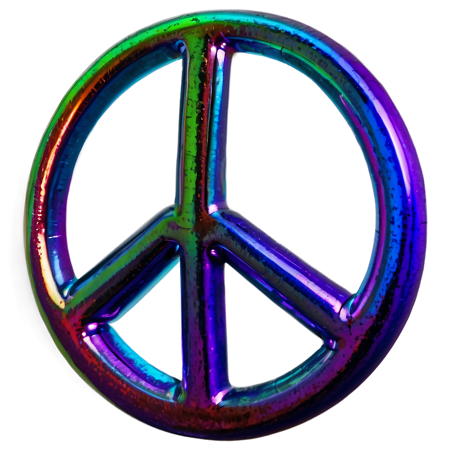 Peace Sign With Light Rays Png Fsw