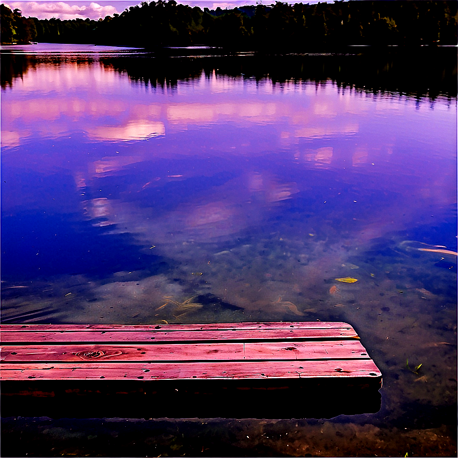 Peaceful Lake Dock Png 06282024