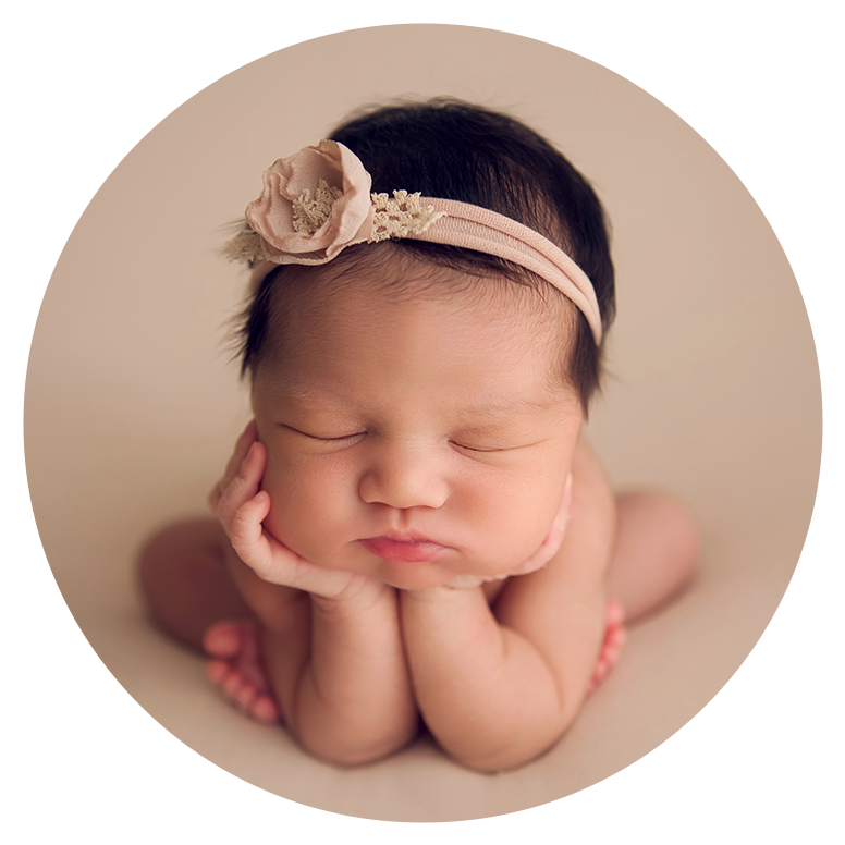 Peaceful Newborn Portrait