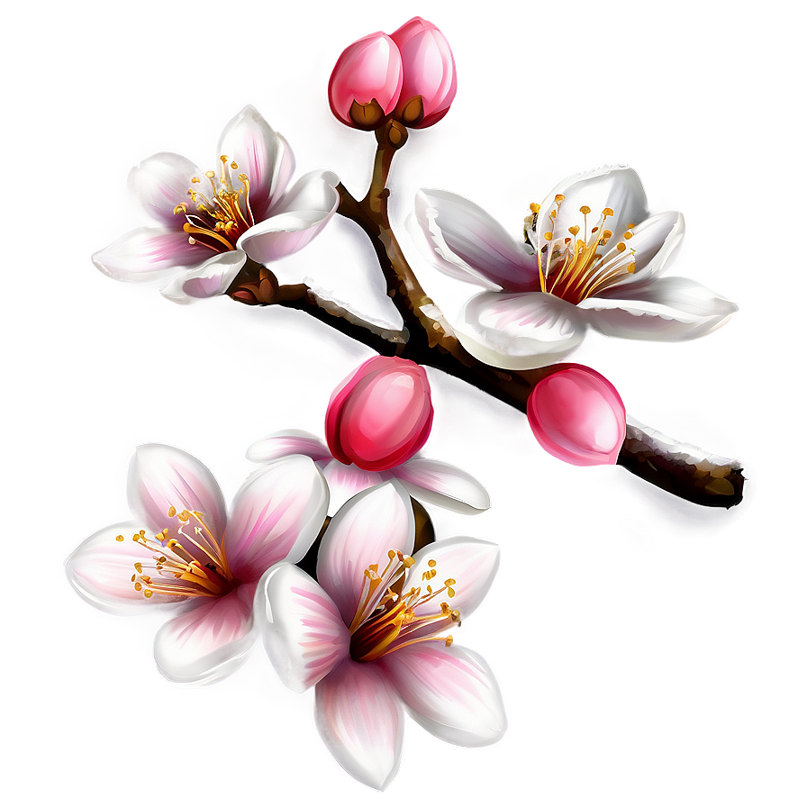 Peach Blossom Drawing Png Rqr93