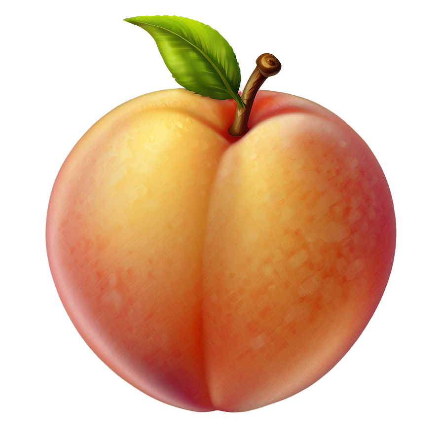 Peach Emoji Art Png 05242024