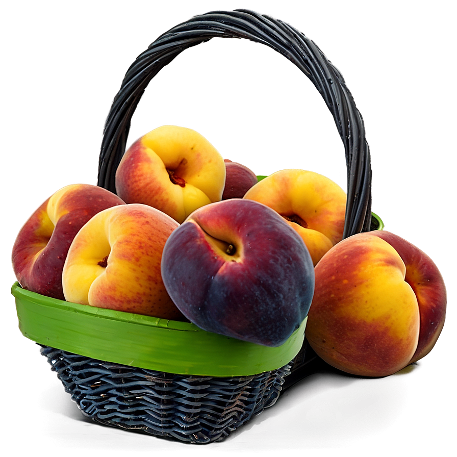Peach Harvest Basket Png 05242024