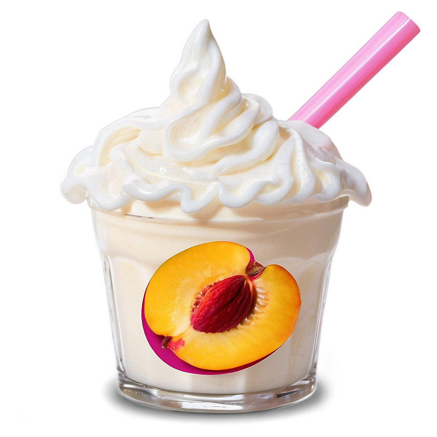 Peach Milkshake Png 05242024