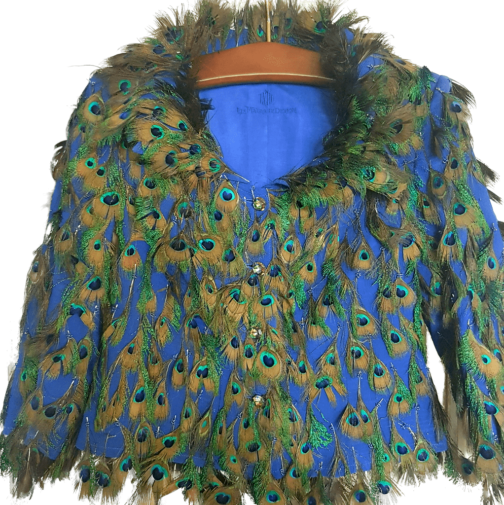 Peacock Feather Cape Creation