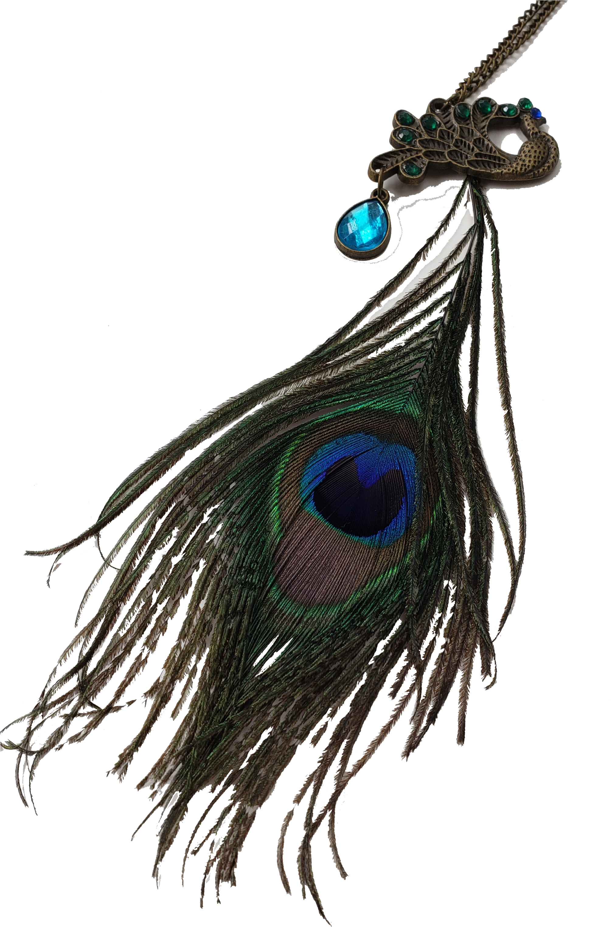 Peacock Feather Pendant Jewelry