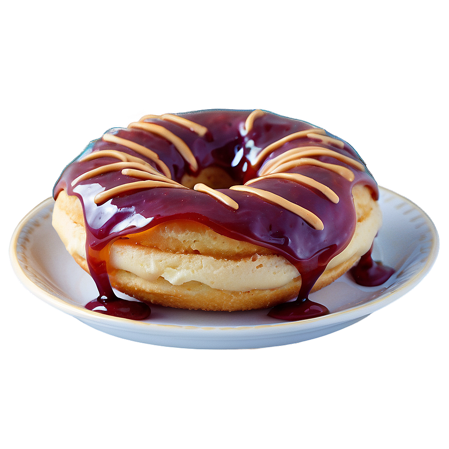 Peanut Butter Jelly Doughnuts Png 06282024