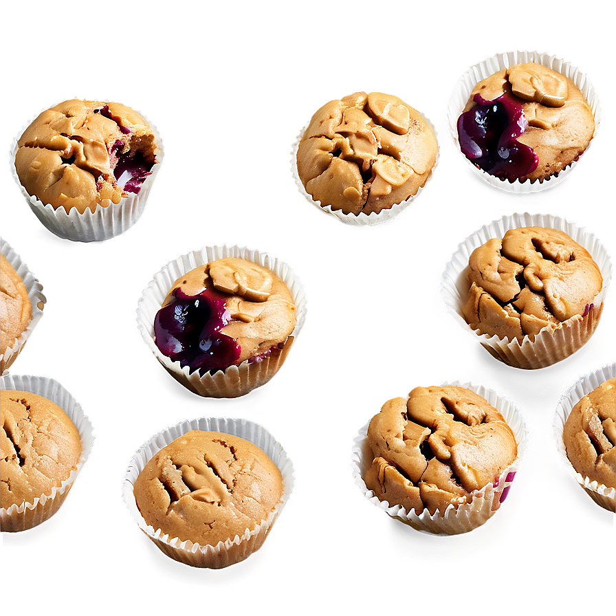 Peanut Butter Jelly Muffins Png Mvy