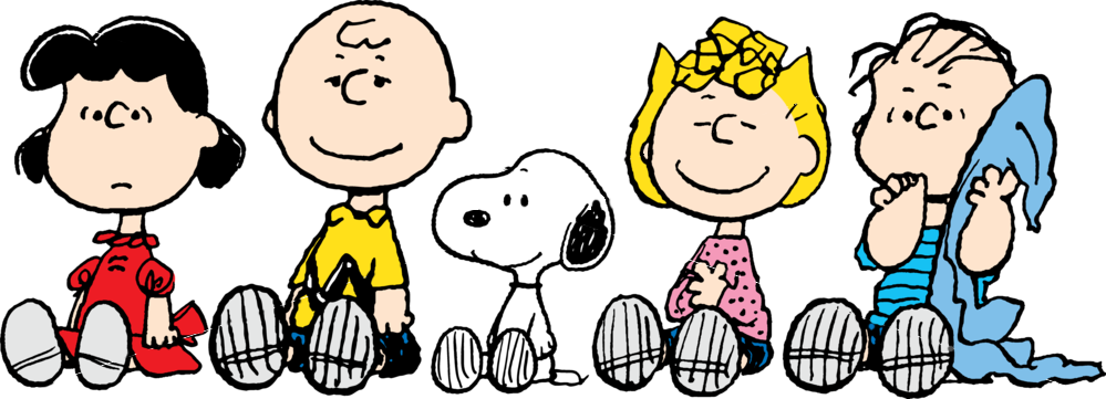 Peanuts Characters Sitting