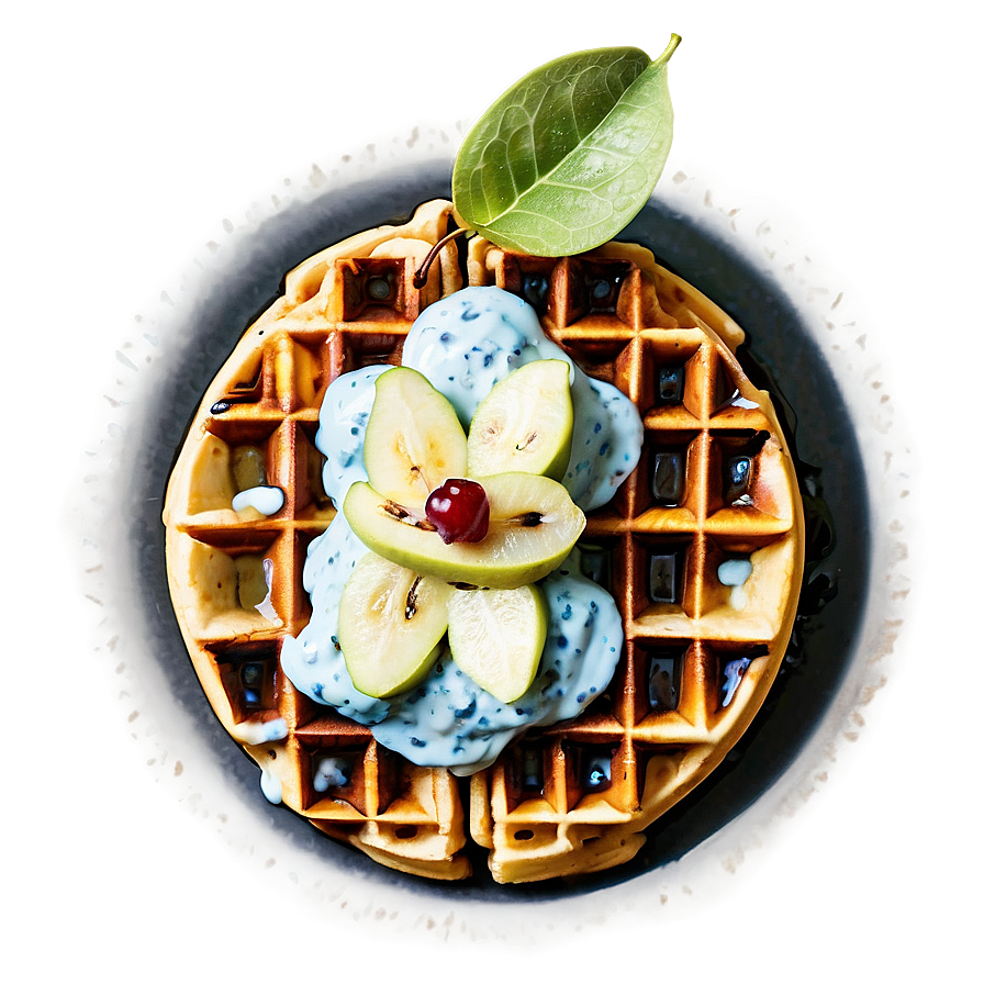 Pear And Gorgonzola Waffle Png 05212024