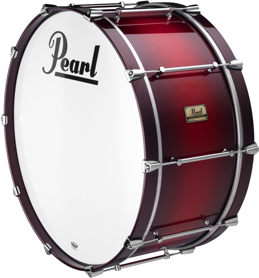 Pearl Bass Drum Red Finish