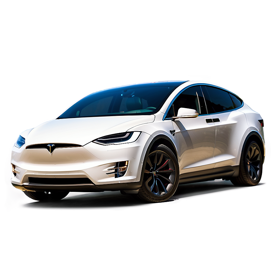 Pearl White Tesla Model X Png 73