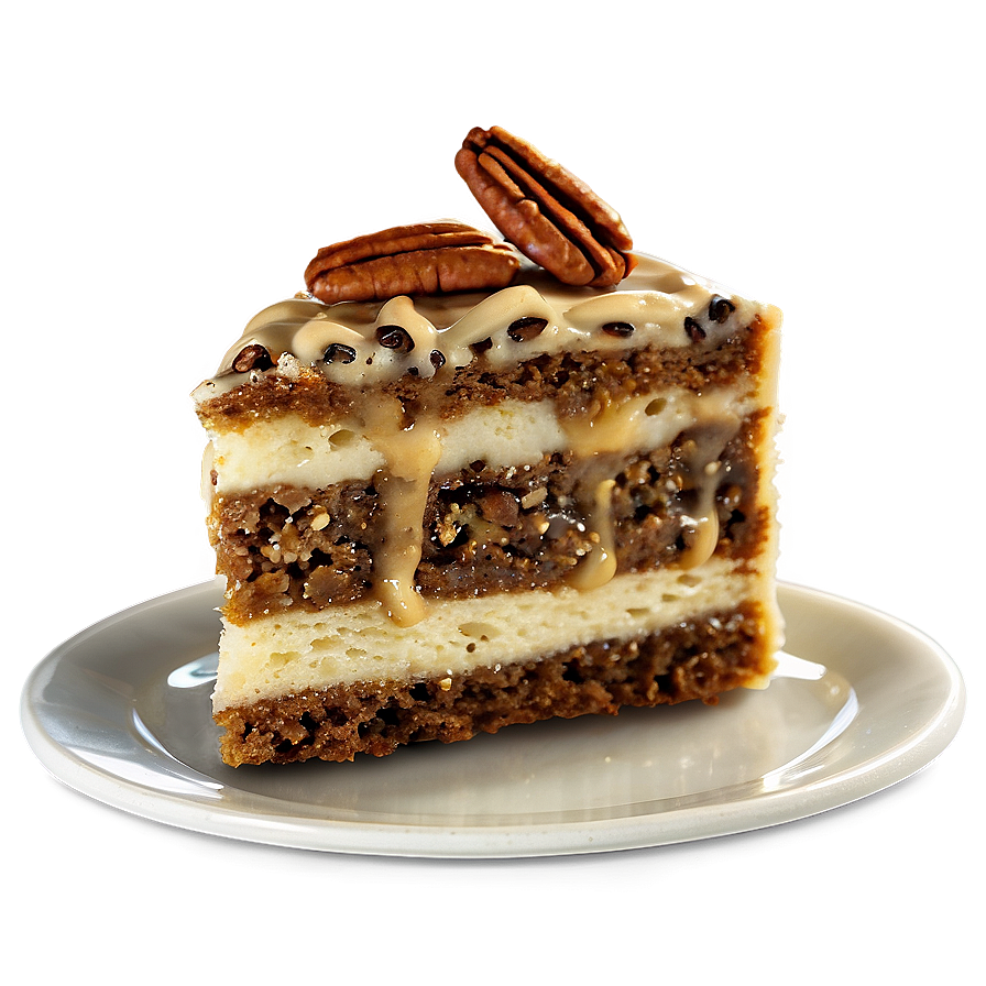 Pecan Cake Slice Png Ypv