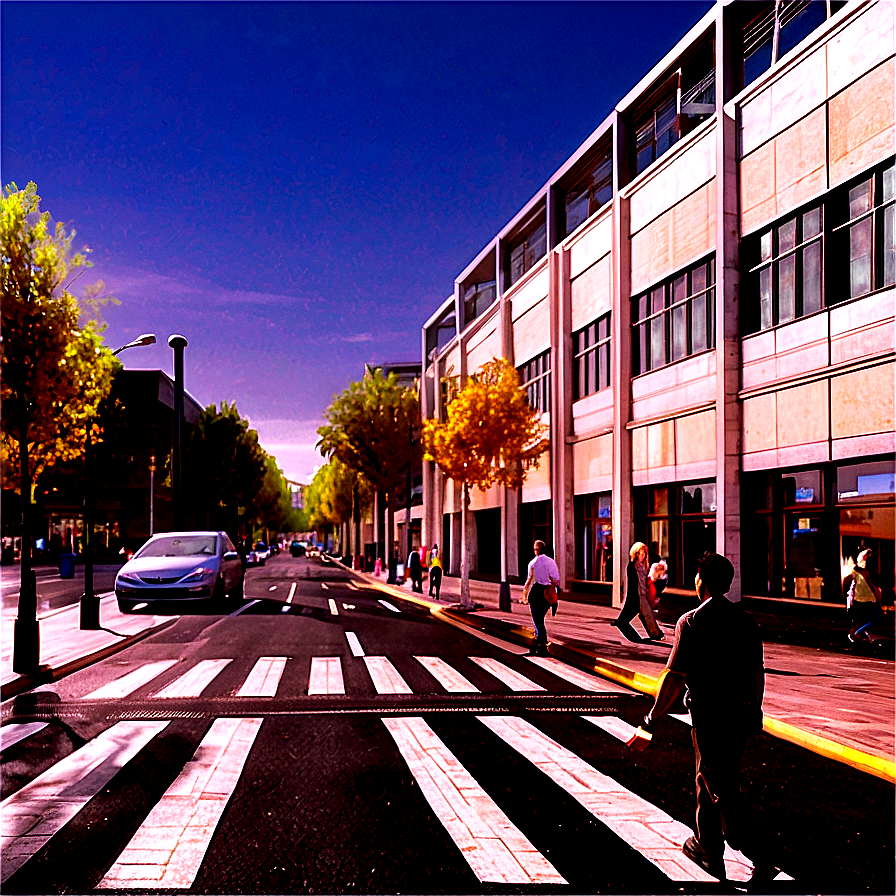 Pedestrian-friendly Streetscape Png 76