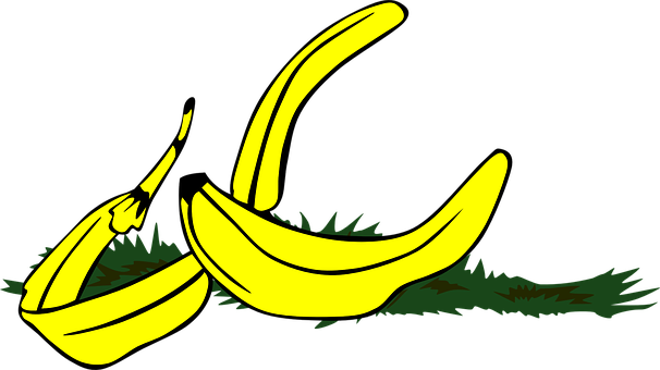 Peeling Banana Vector Illustration