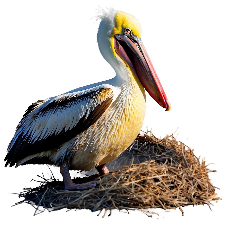 Pelican On Nesting Ground Png Utx