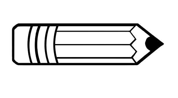 Pencil Icon Blackand White