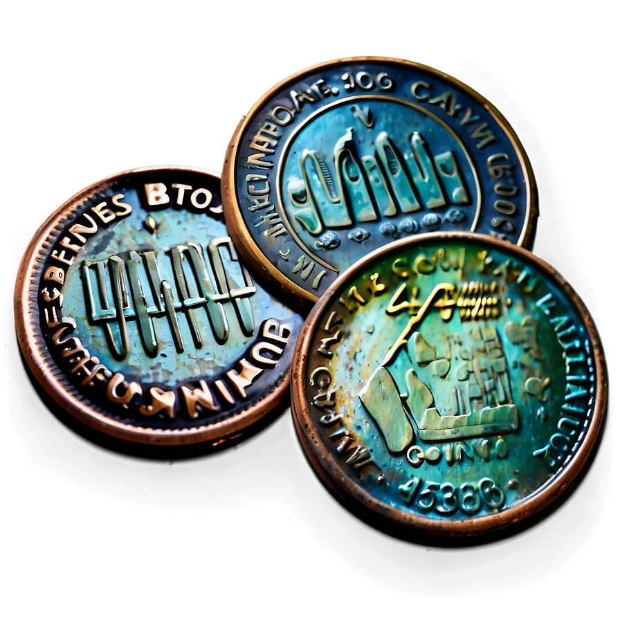 Pennies With Patina Png Ebg