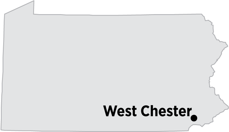 Pennsylvania Map West Chester Location