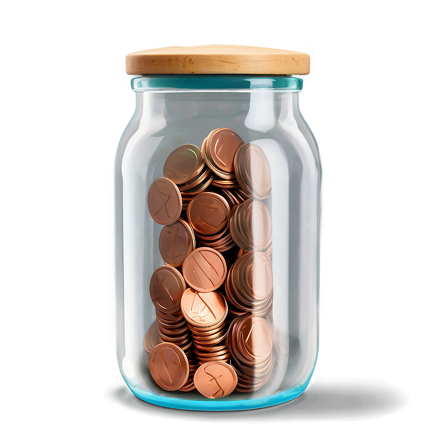 Penny In A Glass Jar Png 05242024
