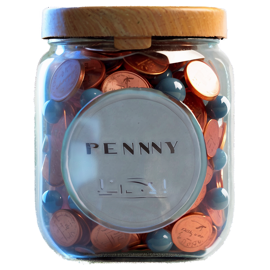 Penny In A Glass Jar Png Cid71