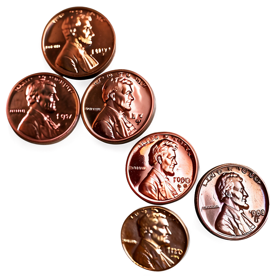 Penny On White Background Png Vqi88