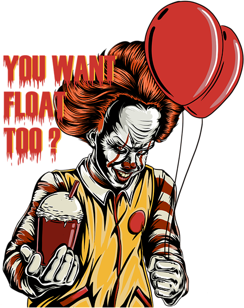 Pennywise Clownwith Balloonand Drink