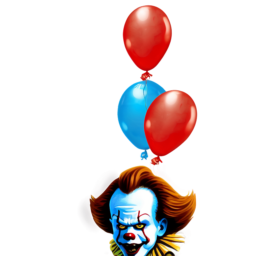 Pennywise With Balloons Png Gxy