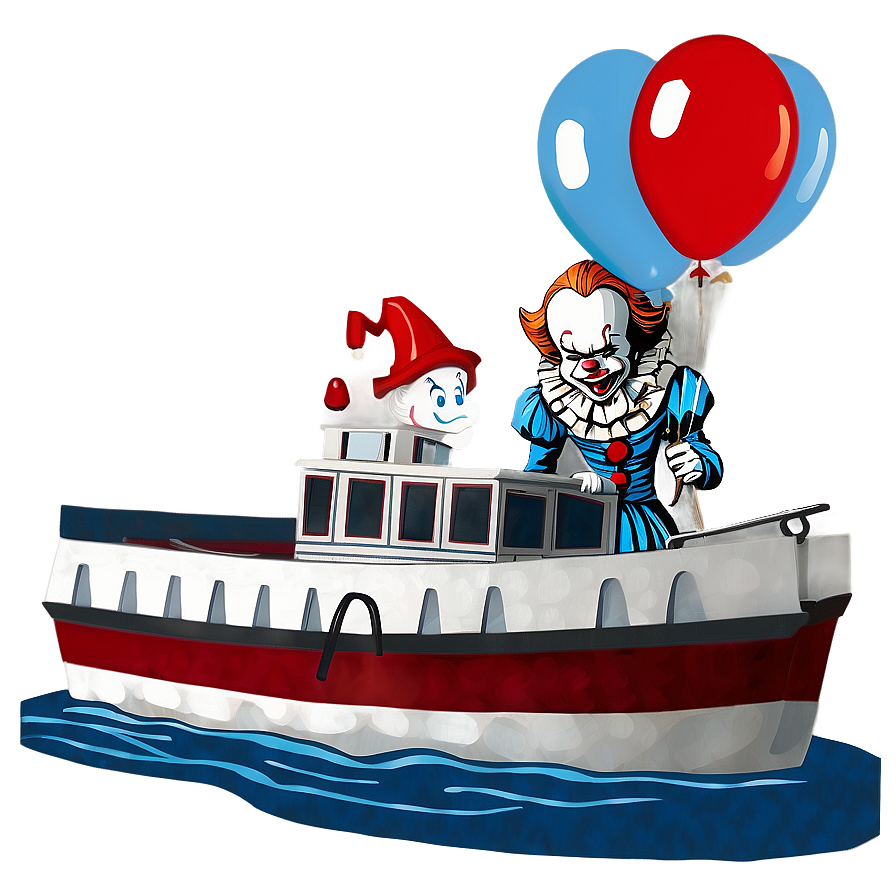 Pennywise With Boat Png 05212024