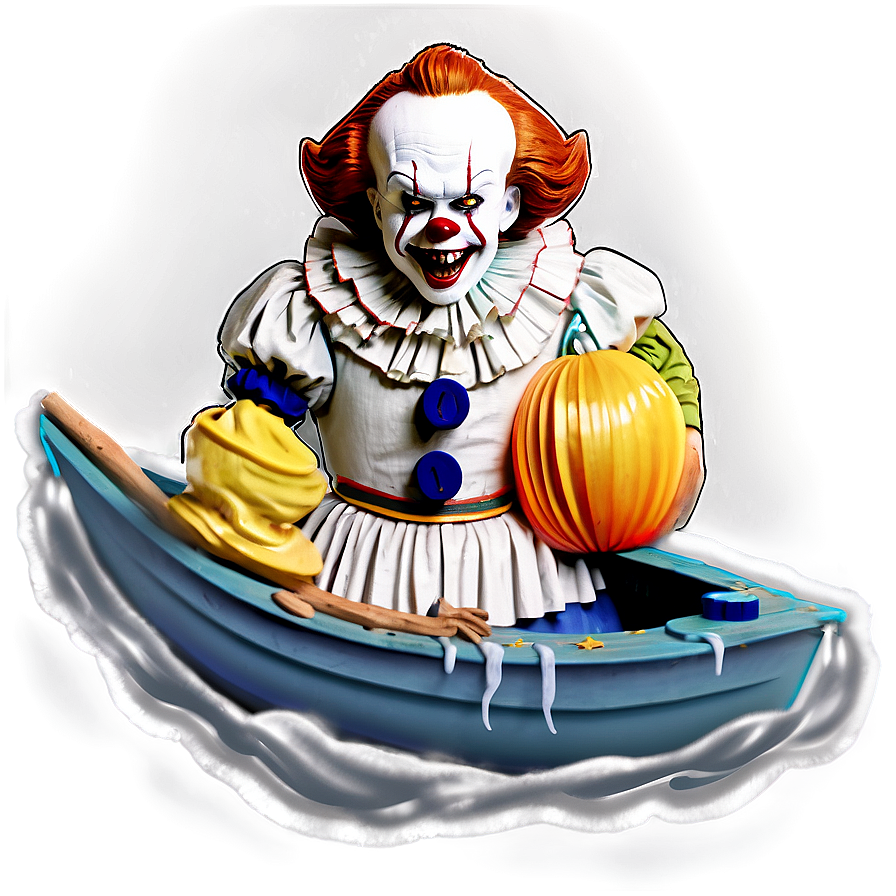 Pennywise With Boat Png Ald