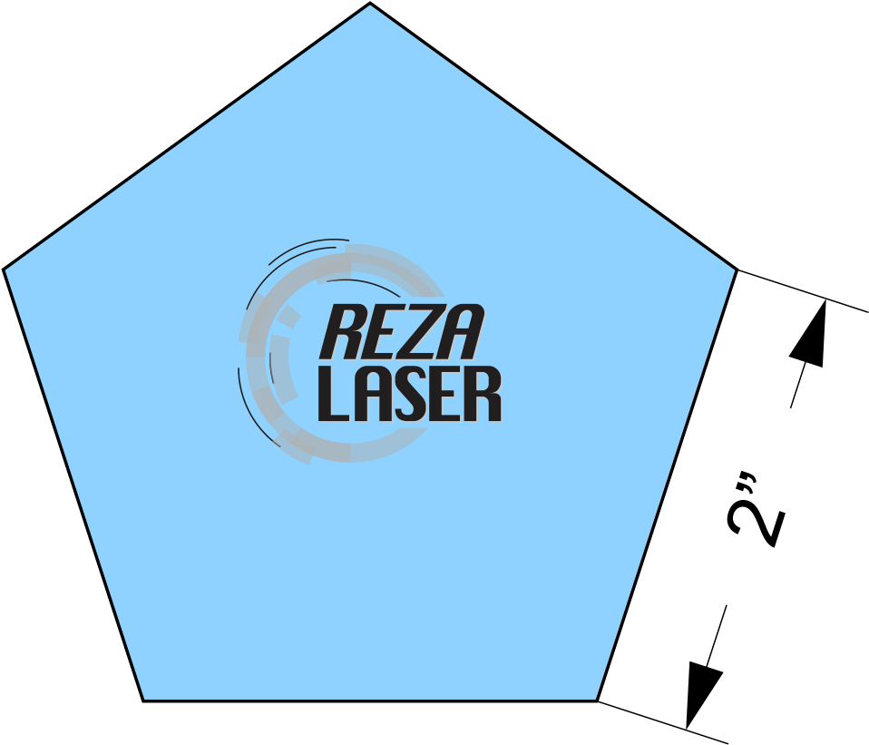 Pentagon Reza Laser Logo