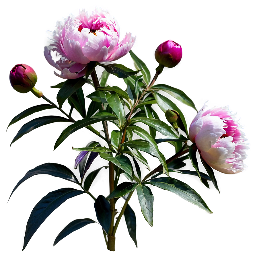 Peony Flower Bush Png 06122024