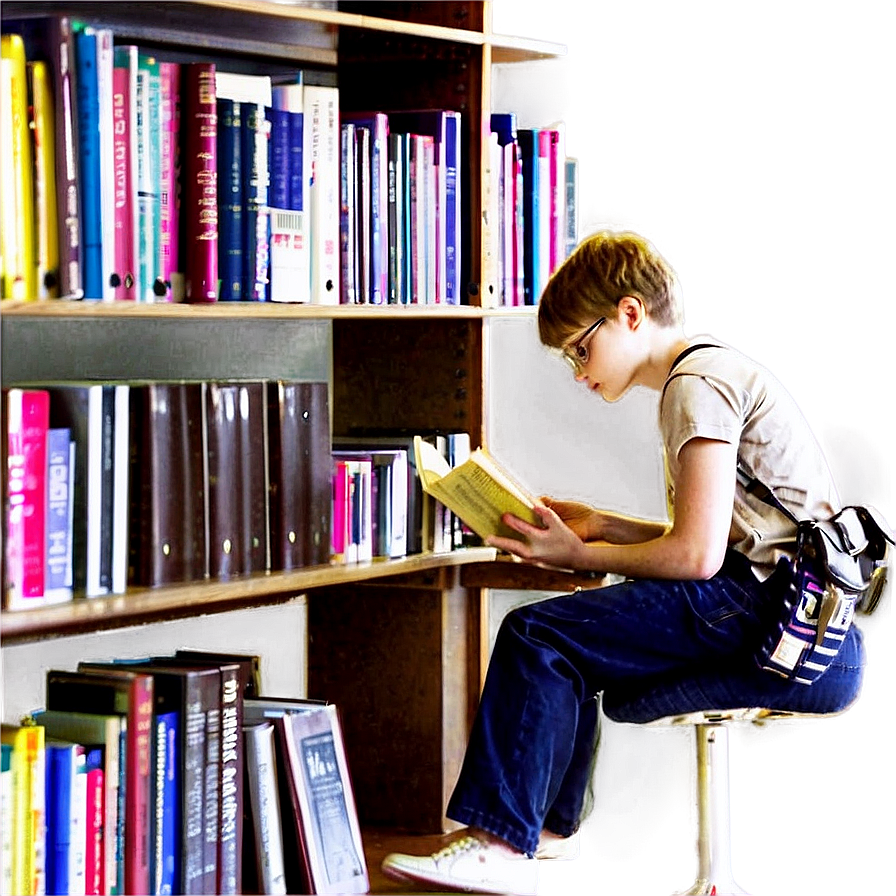 People Sitting In Library Png 75