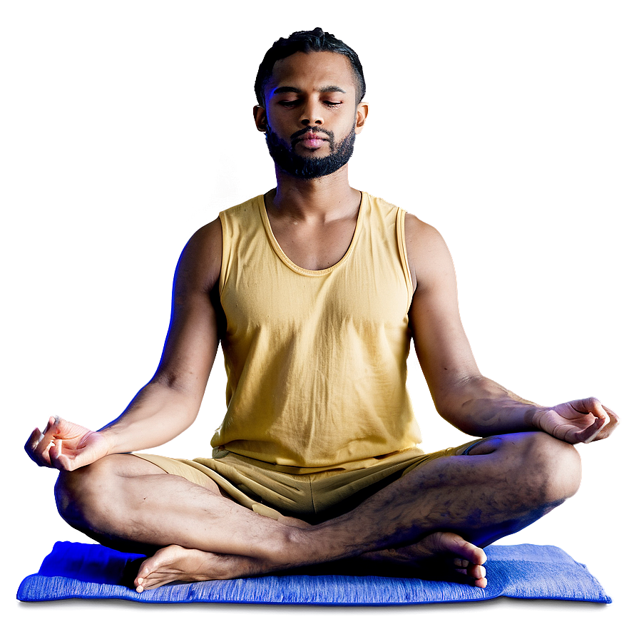 People Sitting In Meditation Pose Png Seq53