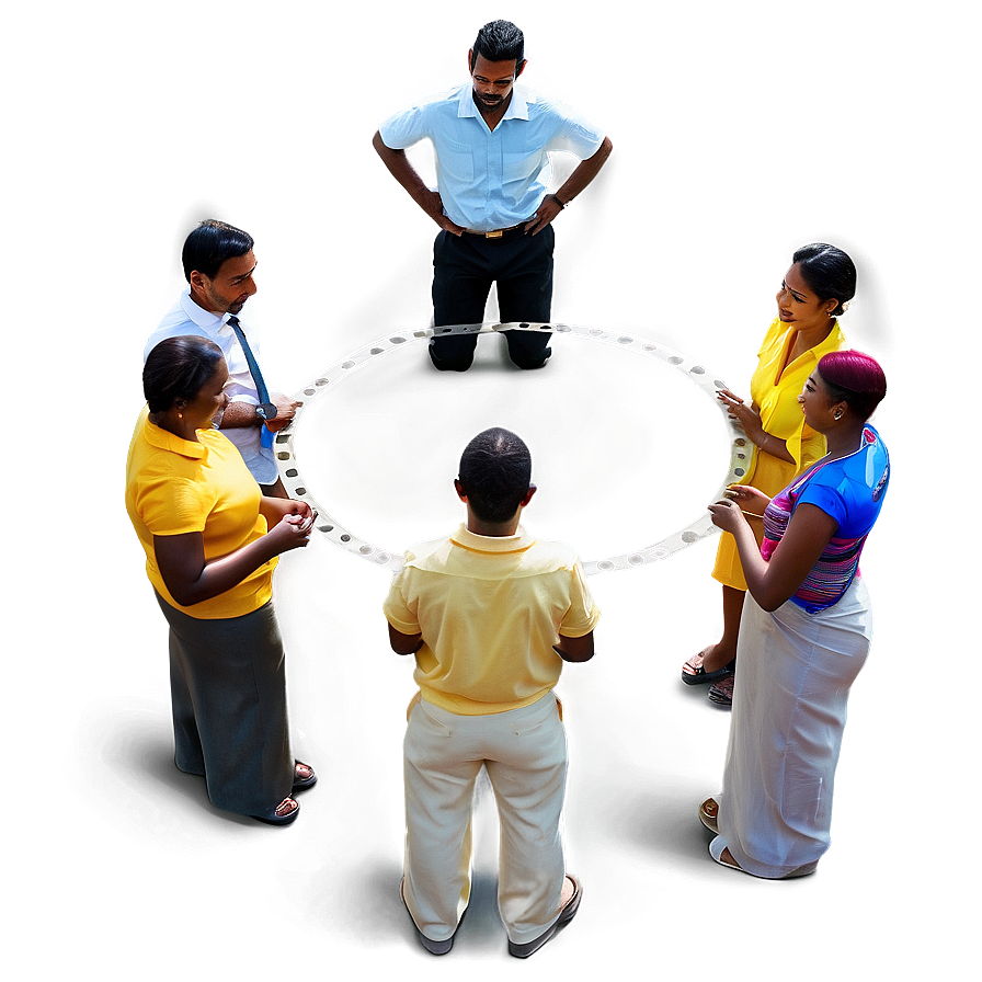 People Standing In Circle Png 41