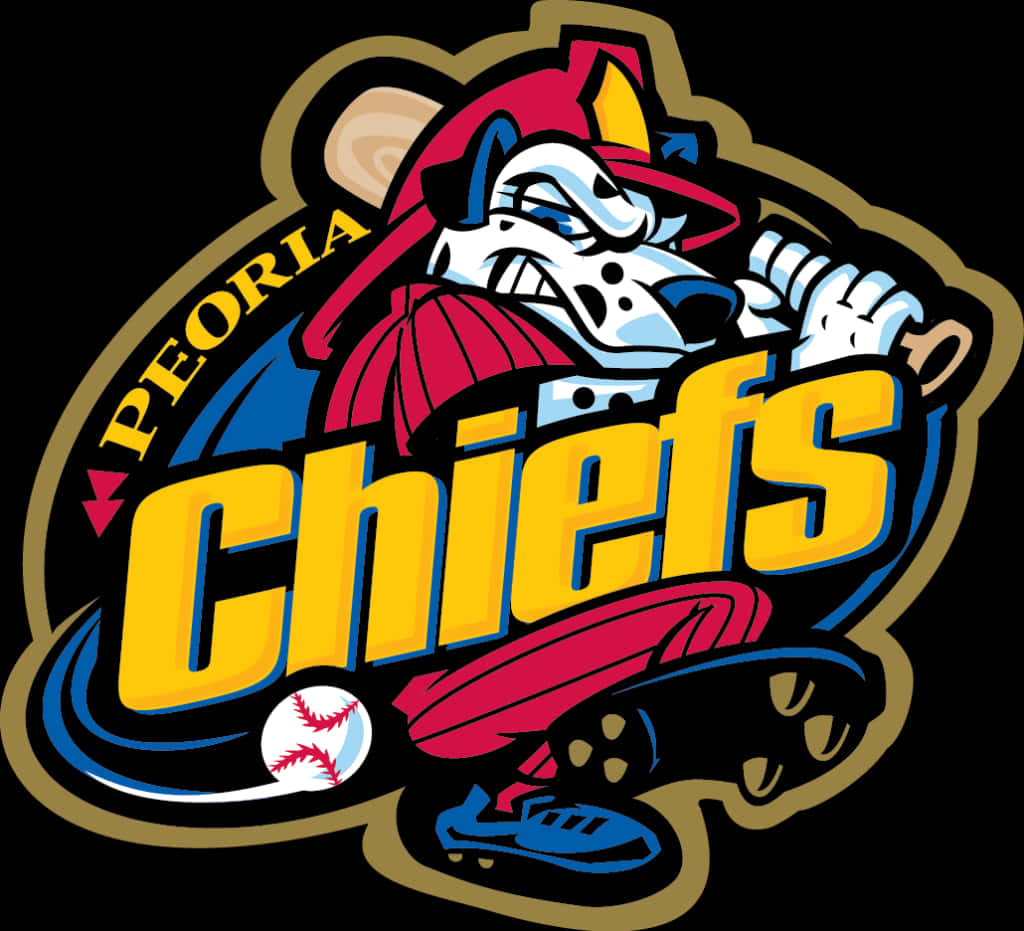 Peoria Chiefs Baseball Team Logo