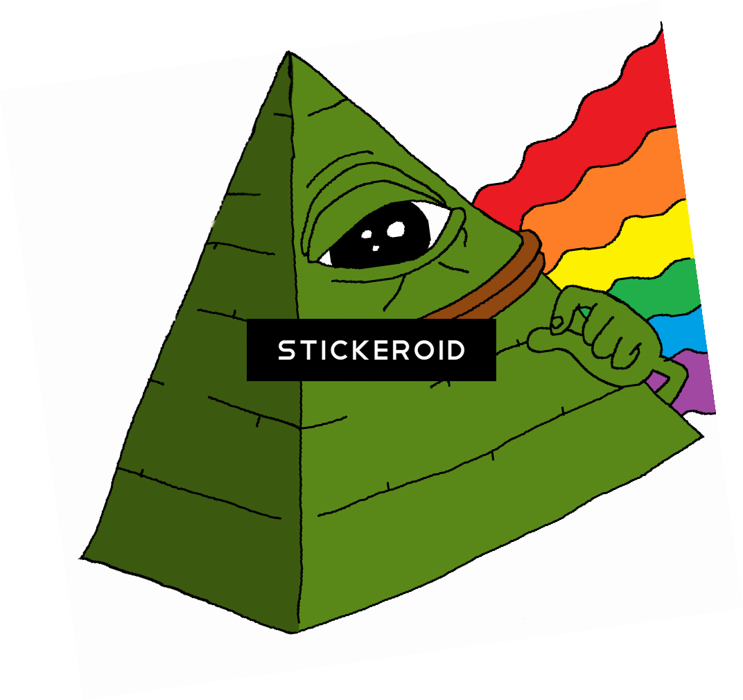 Pepethe Frog Illuminati Pyramid