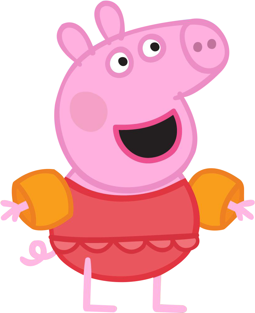 Peppa Pig Cheerful Cartoon Character