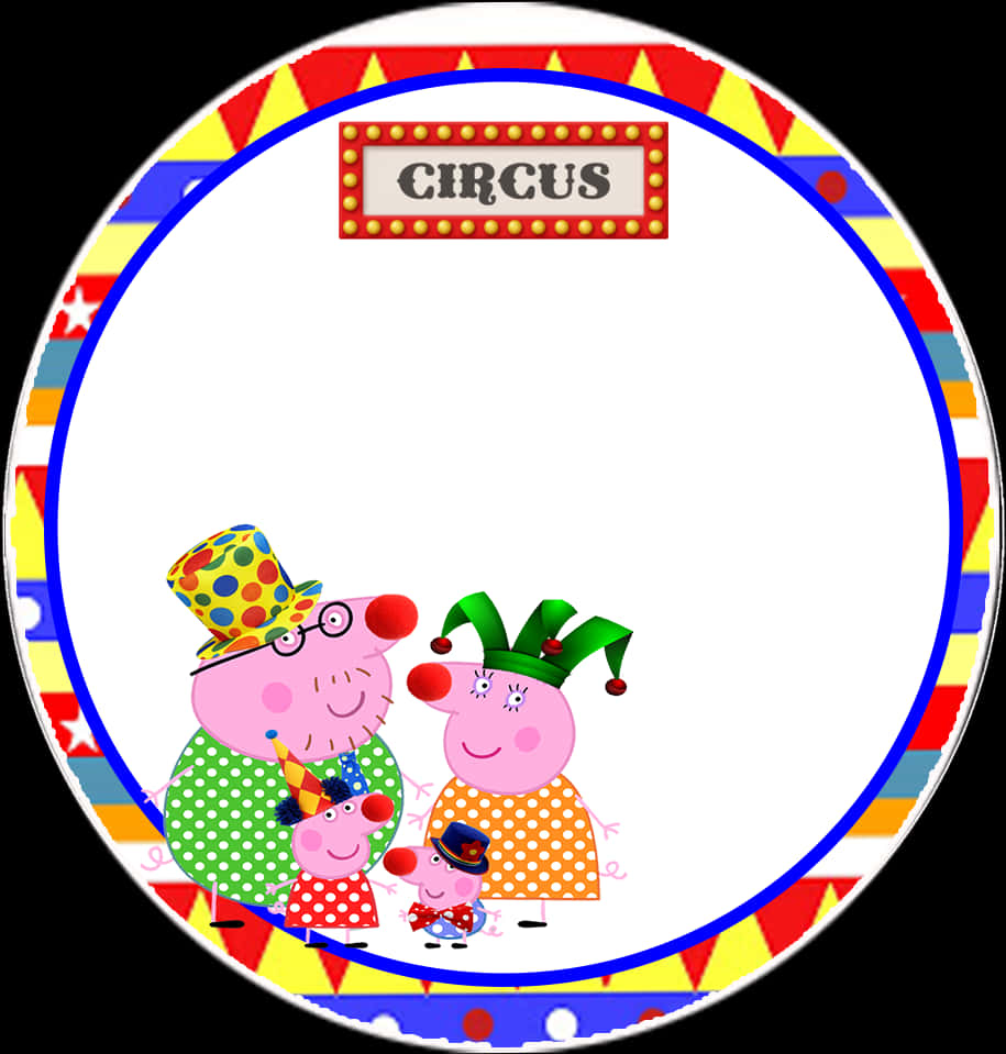 Peppa Pig Circus Family Frame