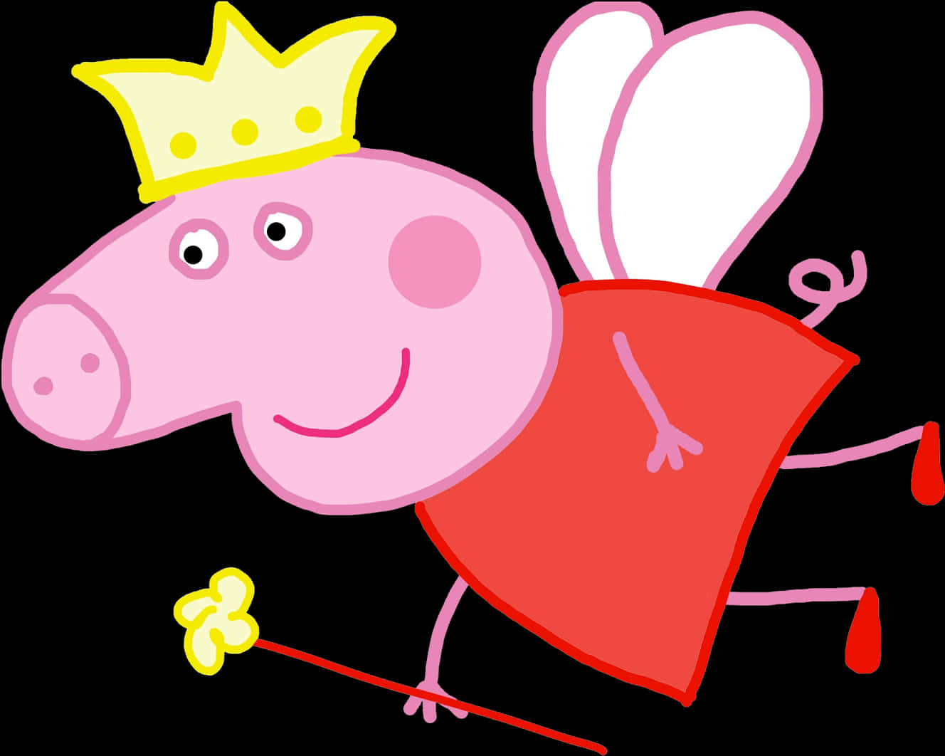 Peppa_ Pig_ Fairy_ Princess_ Cartoon