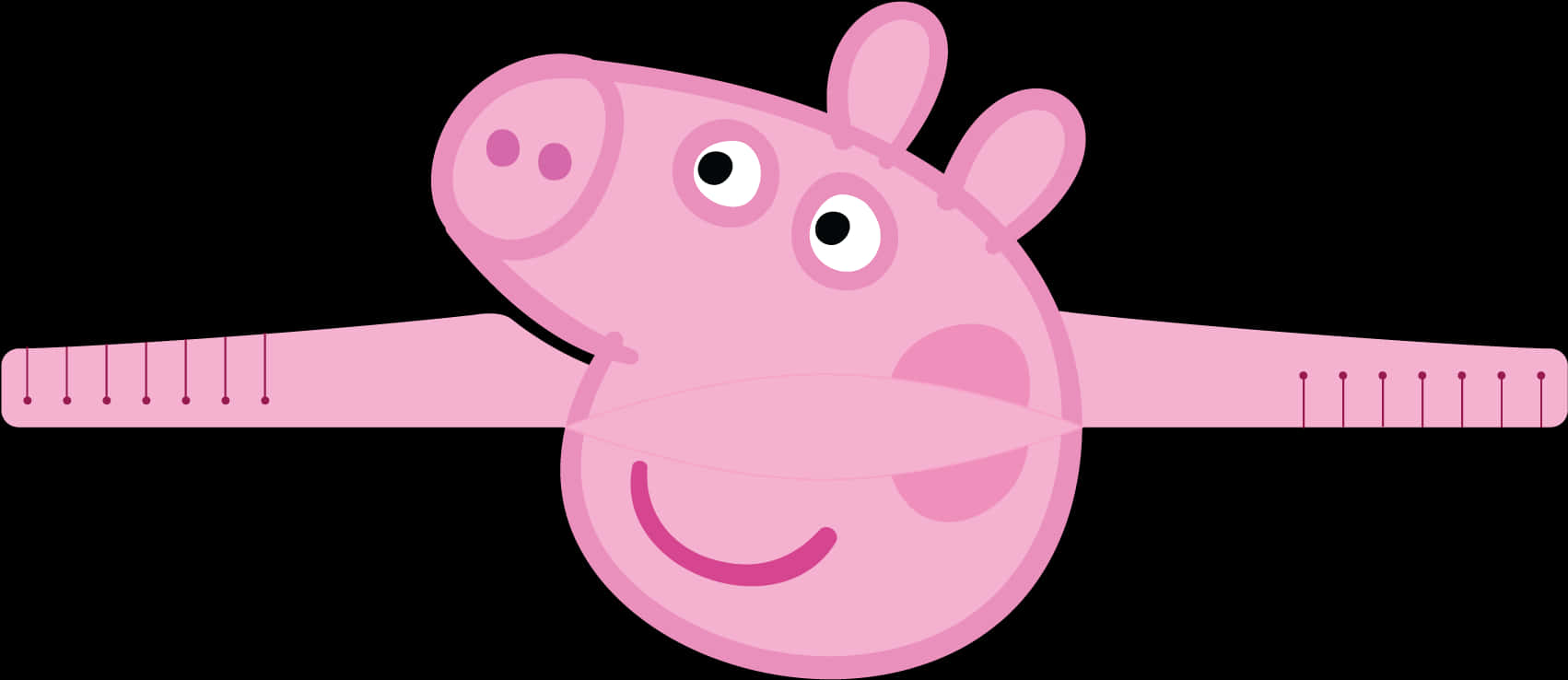 Peppa Pig Smiling Face Vector