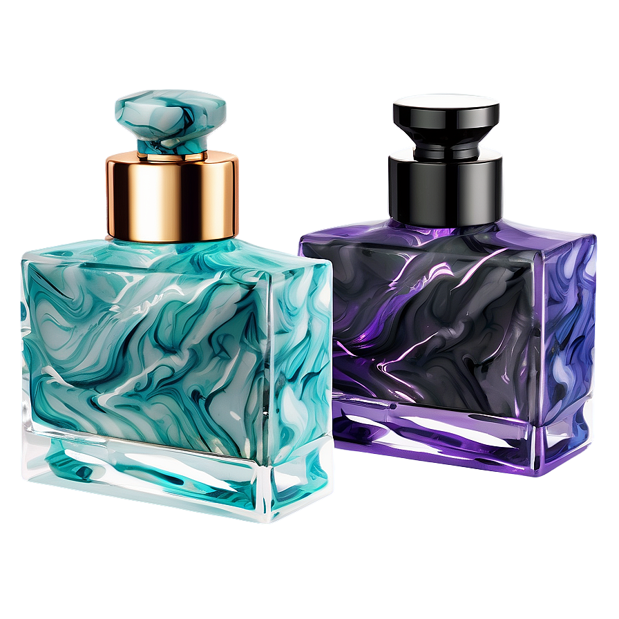 Perfume Bottle With Marble Effect Png 57