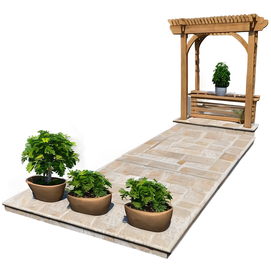 Pergola For Garden Pathway Png 06132024