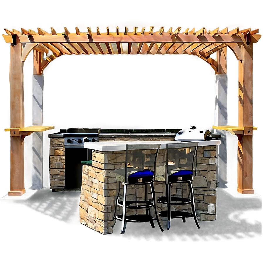 Pergola For Outdoor Kitchen Png 61