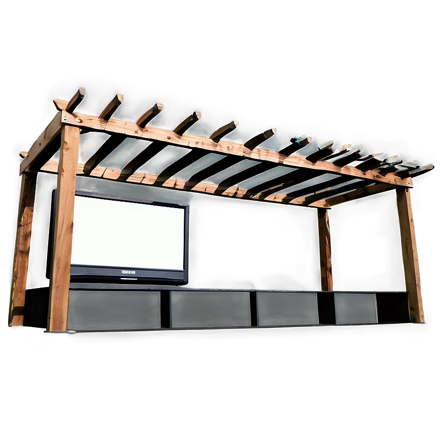 Pergola With Outdoor Tv Png Ulj92