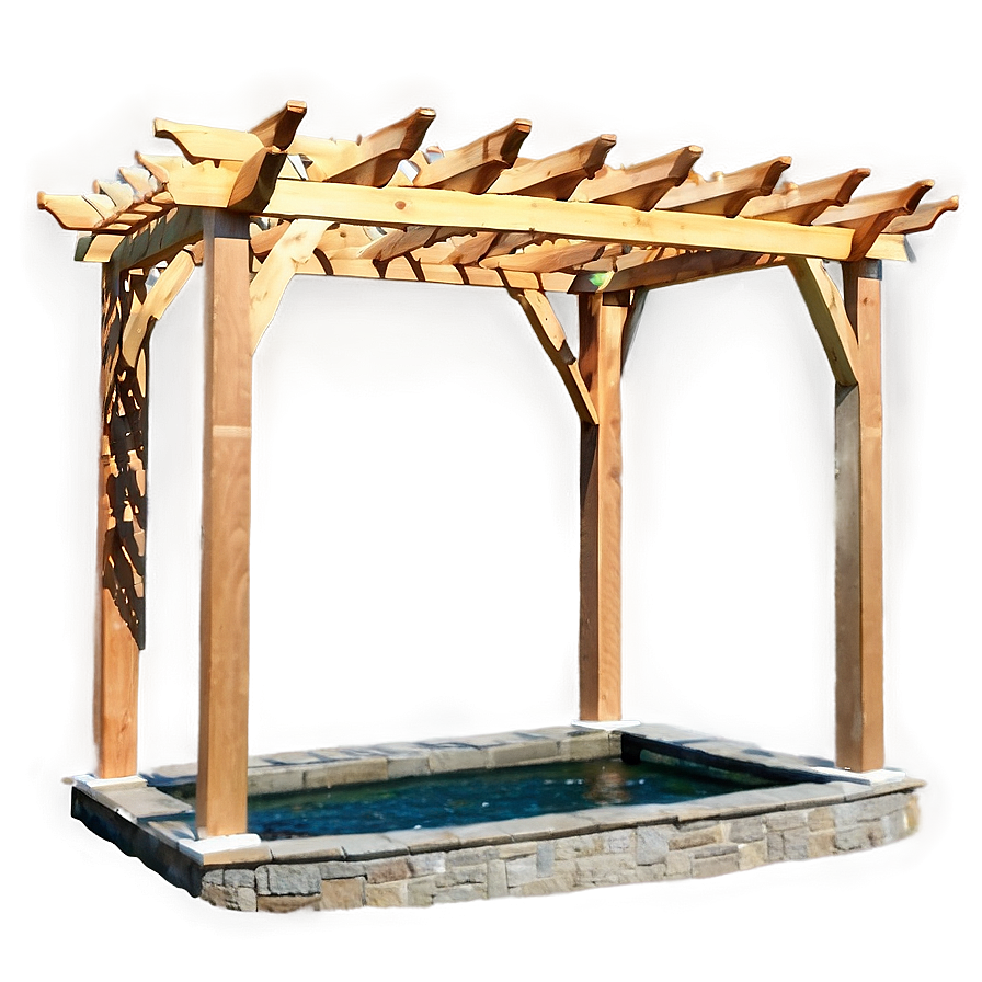 Pergola With Water Feature Png 06132024