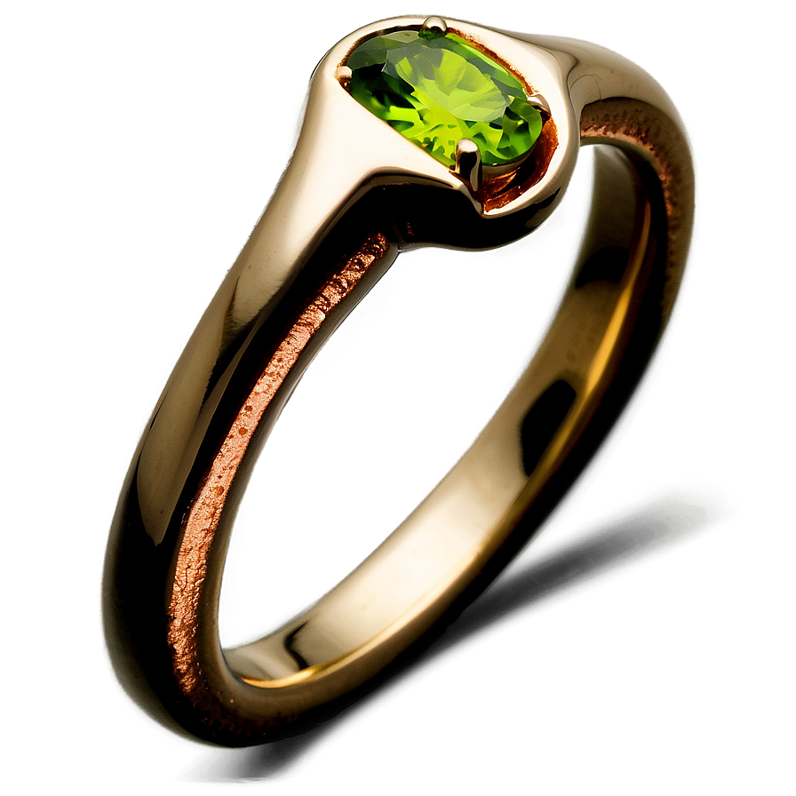 Peridot Engagement Ring Png 49