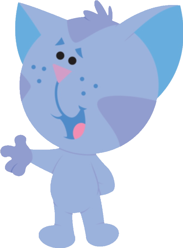 Periwinkle Cartoon Cat Character