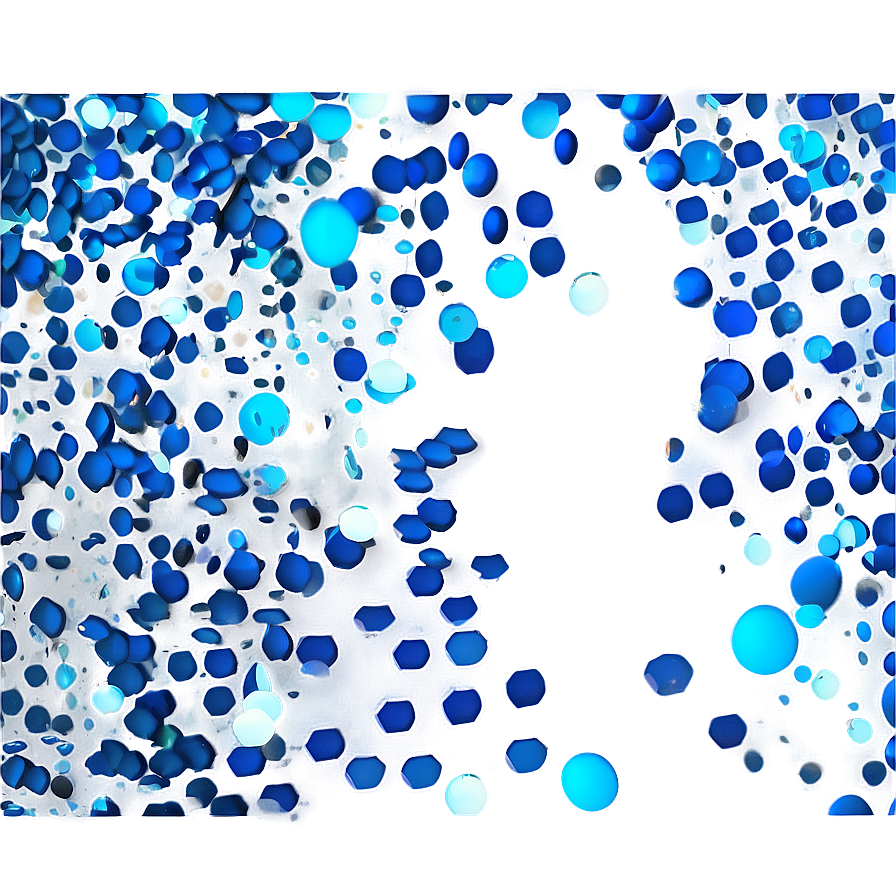 Persian Blue Confetti Splash Png 12