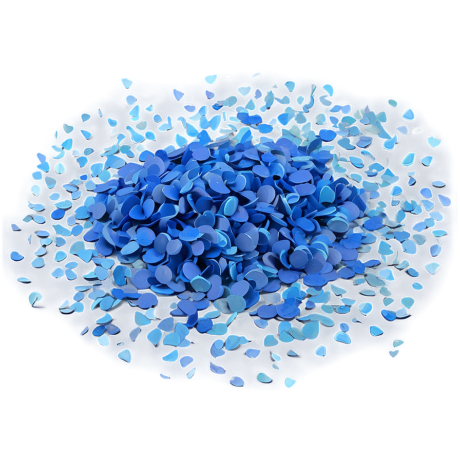 Persian Blue Confetti Splash Png 44